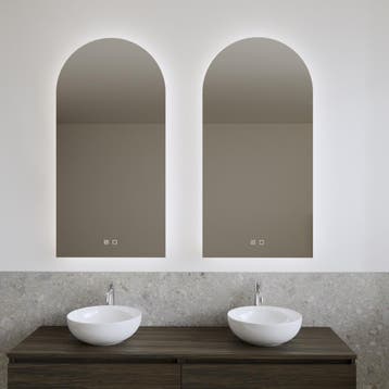 Spiegel Gliss Design Gaya 50x120 cm Rechthoek Verlichting en, Ophalen of Verzenden, Nieuw, Bad