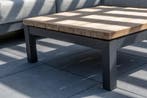 Capitol lounge tuintafel 90x90xH35 cm antraciet teak, Tuin en Terras, Tuintafels, Ophalen of Verzenden, Nieuw