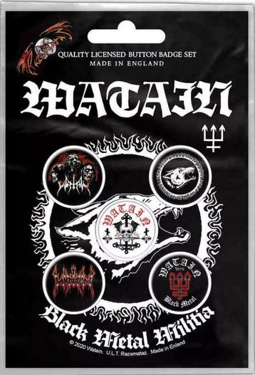 Watain Button Black Metal Militia officiële merchandise, Ophalen of Verzenden, Nieuw, Gebruiksvoorwerp