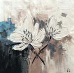 Victoria Lemée - Duo Floral Huile sur Toile XL