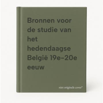 Bronnen voor de studie van het hedendaagse België 19e-20e, Verzenden, Zo goed als nieuw