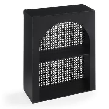 Wandrek Jäller 40x30x13 cm zwart [en.casa], Huis en Inrichting, Woonaccessoires | Wandplanken en Boekenplanken, Verzenden, Nieuw