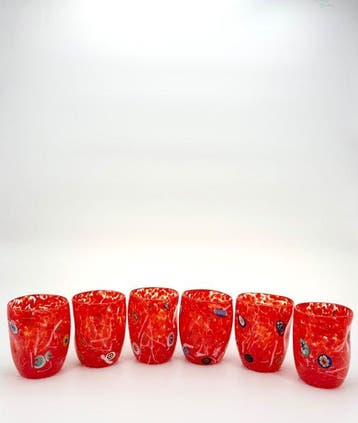 Drinkservies (6) - Glas - 6 glazen Murano