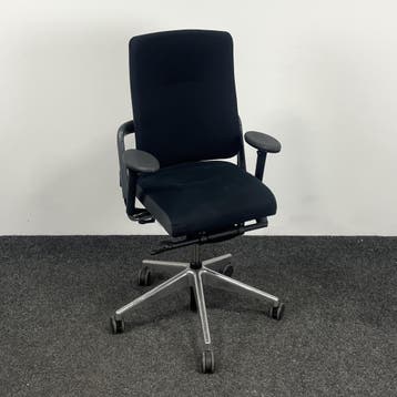 Bureaustoel Grahl Xenium - Zwart - Chroom Voetkruis, Ophalen of Verzenden, Ergonomisch, Gebruikt, Bureaustoel