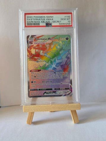 Pokémon - 1 Graded card - Eternatus Vmax Rainbow - 192/189, Nieuw