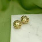 Vintage gouden oorclips (Oorbellen), Sieraden, Tassen en Uiterlijk, Oorbellen, Ophalen of Verzenden, Gebruikt, Overige kleuren