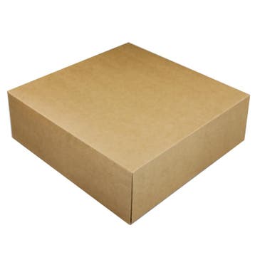Taartdoos 30x30x10cm. Kraft 50st, Verzenden, Nieuw
