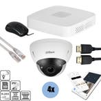 Set 4x Dome 4MP + Recorder & Bekabeling, Ophalen of Verzenden, Nieuw