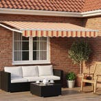 vidaXL Elektrisch Uittrekbaar Zonnescherm Multikleur 3,5 x, Verzenden, Nieuw