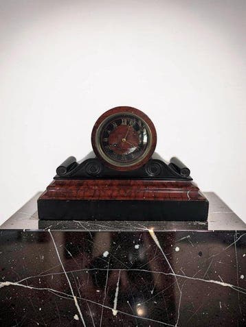 Pendule - Marmer, Glas - 1850-1900