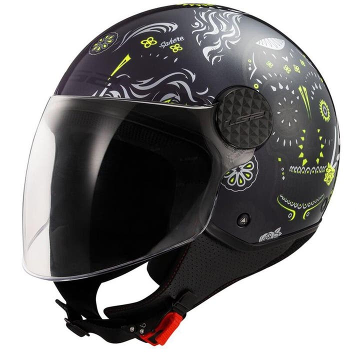 LS2OF558SphereLuxIIMaxcaZwartFluoGeelJethelm, Motoren, Kleding | Motorhelmen, XXL, Nieuw met kaartje, Overige merken, Jethelm