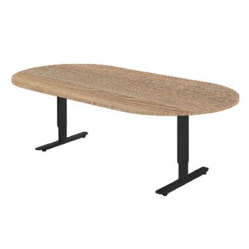 Vergadertafel met eiken blad, Huis en Inrichting, Verzenden, In hoogte verstelbaar, Nieuw