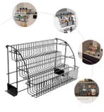 Uittrekbaar Kruidenrek – 3-Lagen Kast Organizer Keuken, Verzenden, Nieuw