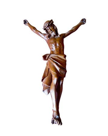 sculptuur, Corpus Christi - 45 cm - Hout
