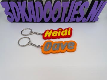 Naam sleutelhanger - Lego stijl - Zelf personaliseren, Verzenden, Nieuw