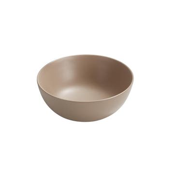 Waskom Verla 35x35x15cm mat beige inclusief afvoerplug, Verzenden, Nieuw