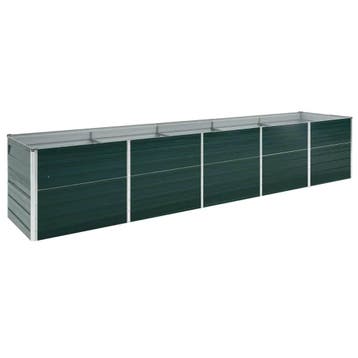 vidaXL Plantenbak verhoogd 400x80x45 cm gegalvaniseerd staal, Tuin en Terras, Bloembakken en Plantenbakken, 100 cm of meer, Verzenden