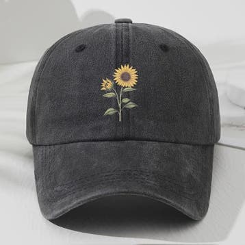 Retro Zonnebloem Baseballpet - Stijlvolle Dad Hat voor Buite, Verzenden, Nieuw