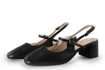 Manfield Slingbacks in maat 42 Zwart, Kleding | Dames, Verzenden, Zwart, Zo goed als nieuw, Manfield