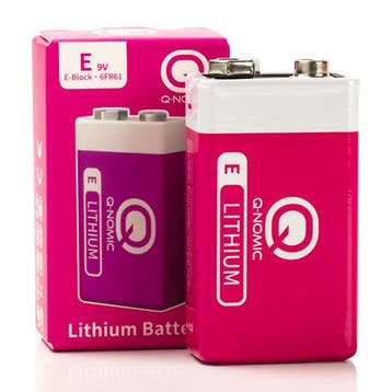 9V batterij | Q-Nomic (Lithium), Verzenden, Nieuw