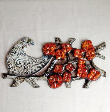 WGP - Ruscha? - Figuur - Wall tile pigeon - Keramiek