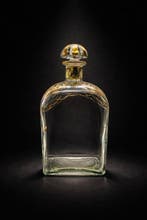 Karaf - Bande fiscale d’origine - handgeschilderde gouden