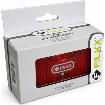 Falkx LED achterlicht fiets - Batterij - 50/80mm montage..., Ophalen of Verzenden, Nieuw