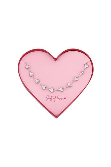 Gift of love stainless steel chain van liefde (Kettingen), Verzenden, Nieuw, Zilver, Overige materialen