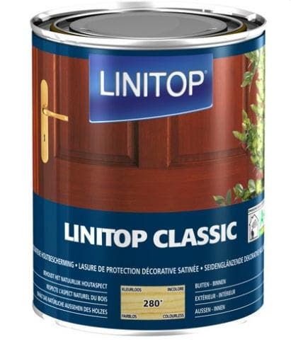 Linitop Classic - Palisander - 2,5 liter, Doe-het-zelf en Verbouw, Verf, Beits en Lak, Beits, Beige, Nieuw, Minder dan 5 liter