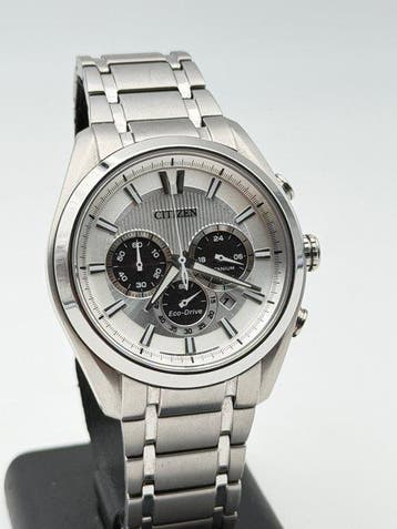 Citizen - eco drive chronograph titanium - Zonder, Nieuw