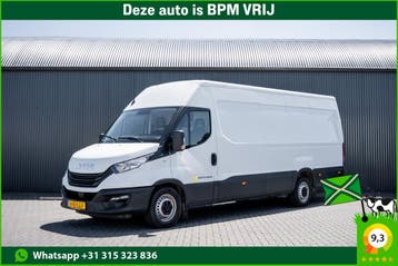 Iveco Daily 35S16 | L4H2 | 156 PK | 3-Zits | Climate | Euro, Stof, Gebruikt, Iveco, Wit