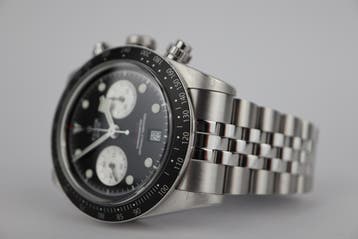 Horloge Tudor Black Bay Chrono Full set 04/2025, Overige merken, Staal, Gebruikt, Staal