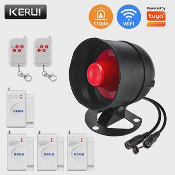 KERUI WIFI Alarmsysteem met Sirene: Slimme Beveiliging voor, Verzenden, Nieuw