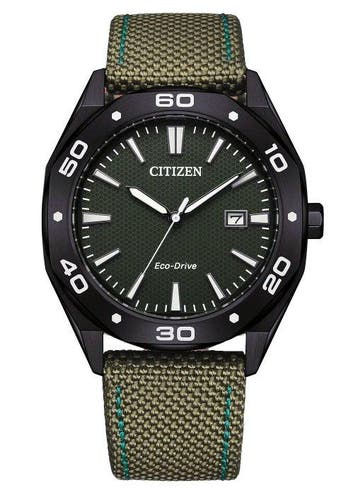 Citizen - AVIATOR Octagon Collection - Eco Drive - 10 BAR -, Nieuw