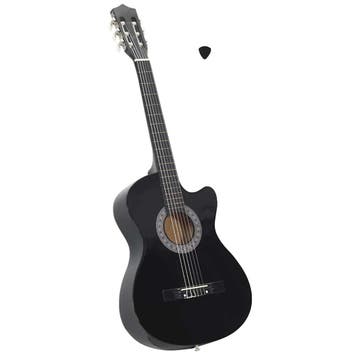 vidaXL Gitaar cutaway met 6 snaren western klassiek 38, Verzenden, Nieuw