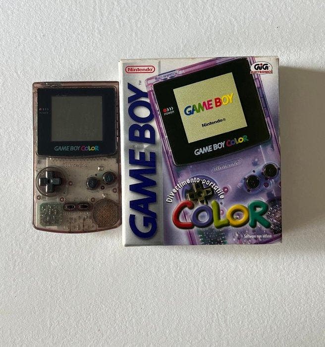 Nintendo - Gameboy Color - CGB-001 Atomic Purple – Complete, Spelcomputers en Games, Spelcomputers | Overige Accessoires