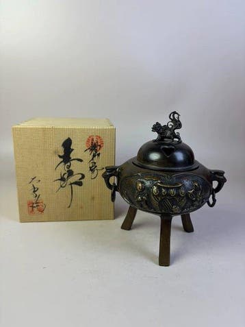 Wierookbrander - Japanese Bronze Incense Burner from the