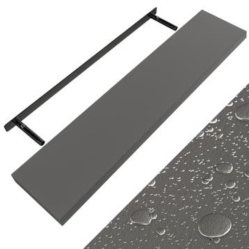 Wandplank Zwevend Mat Grijs MDF 110x23x3,8cm (Interieur), Verzenden, Nieuw