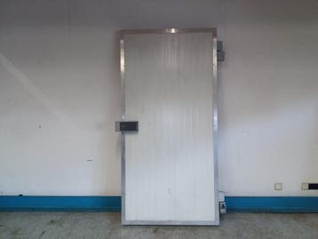 Koelceldeur - B100 x H201,5 cm - rechts - aluminium, Gebruikt