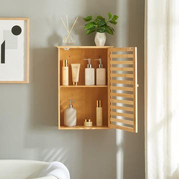 Badkamerkast Järfälla 54,5x37x16 cm bamboe naturel [en.casa], Verzenden, Nieuw