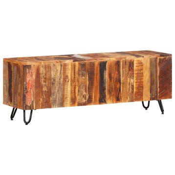 vidaXL Tv-meubel 110x30x40 cm massief gerecycled hout, 100 tot 150 cm, Verzenden, Nieuw, Minder dan 100 cm