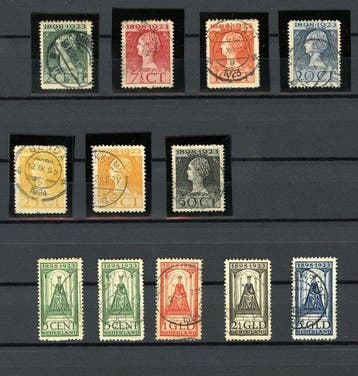 Nederland 1923 - Serie: 25 Jaar Regeringsjubileum, Postzegels en Munten, Postzegels | Nederland, Gestempeld