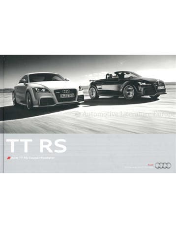 2011 AUDI TT RS HARDCOVER BROCHURE DUITS, Nieuw, Audi, Author