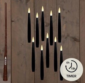 Ledkaars floating candle magic zwart annas collection met, Ophalen of Verzenden, Nieuw