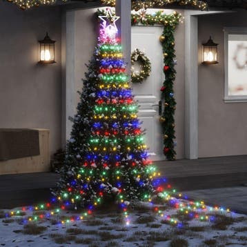 vidaXL Kerstboomverlichting 320 kleurrijke LEDs 375 cm, Verzenden, Nieuw