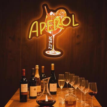 Aperol Spritz Neon Sign LED Cocktail Neon Light for Home Bar, Verzenden, Nieuw
