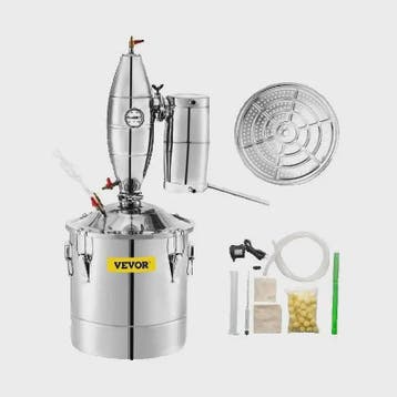 70L RVS Alcohol Distilleerder - Wijn & Alcohol Maken Kit met, Verzenden, Nieuw