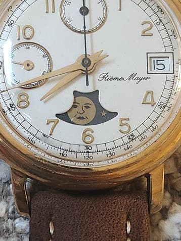 Riemer Mayer - Riemer Mayer – Chronographe phase de lune, Nieuw