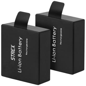 Strex Actioncamera - Reserve Accu - 1050 mAh - 2 Stuks, Verzenden, Nieuw