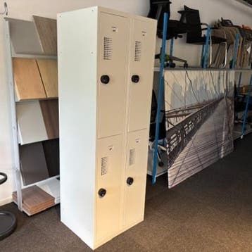 (MDK-107235) 2 koloms lockerkast 60x50x180 cm met mechani..., Ophalen of Verzenden, Gebruikt